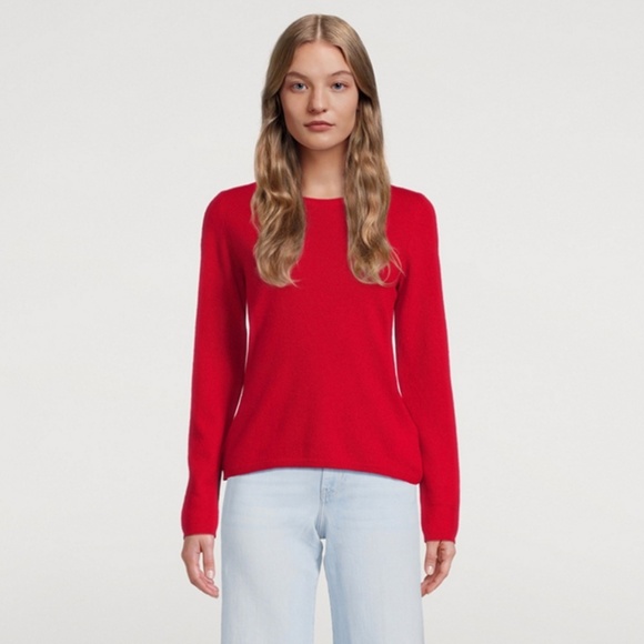 Banana Republic Women’s Knit Sweater 100% Merino wool Crew neck Red Sz XS - Picture 1 of 11
